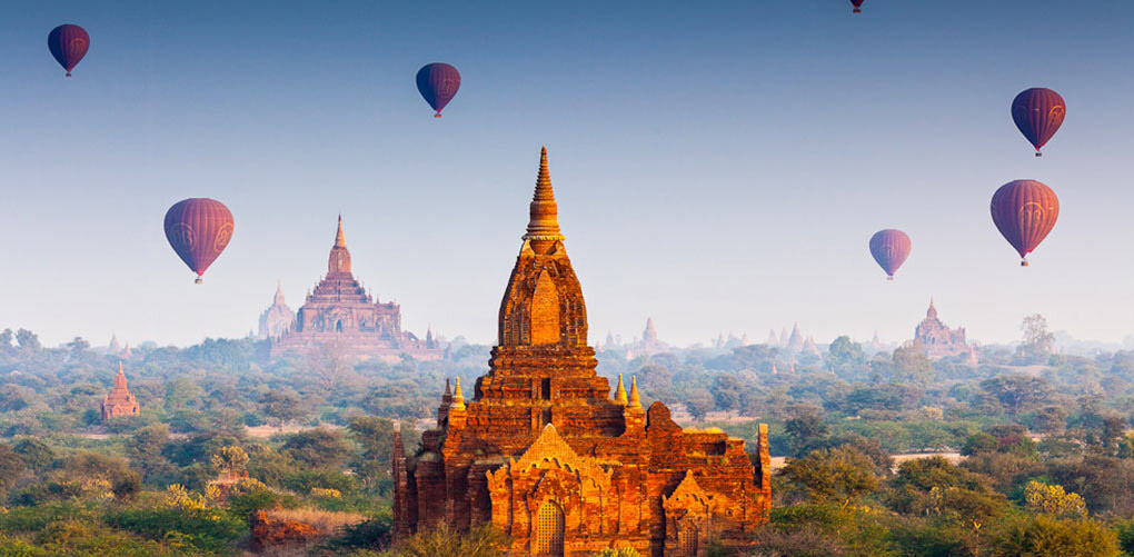 GO HOT-AIR BALLOONING IN MYANMAR